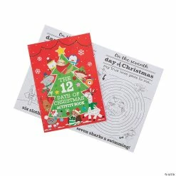 Coupon 😉 12 Days of 🎄 Christmas Activity Books - 24 Pc. 🔔