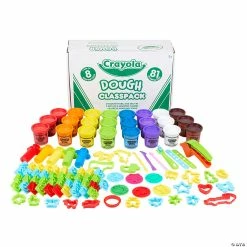 New 🎉 8-Color Crayola® Dough Tubs & Tools Classpack® - 105 Pc. 🌟