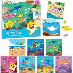 Buy ⌛ Baby Shark Mosaic Sticker Art Kits for Kids - Includes 9 Boards & 9 Sticker Sheets 🔥