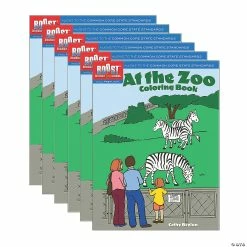 Cheap 💯 BOOST Educational Series At the Zoo Coloring Book, Pack of 6 😉