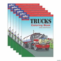 Wholesale 🔔 BOOST Educational Series Trucks Coloring Book, Pack of 6 👍