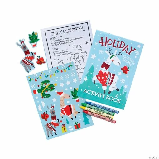 Cheap 🔔 Christmas Llama Stationery Sets - 12 Pc. 🎁 -Curriculum Boredom Busters Sales christmas llama stationery sets 12 pc 13956930