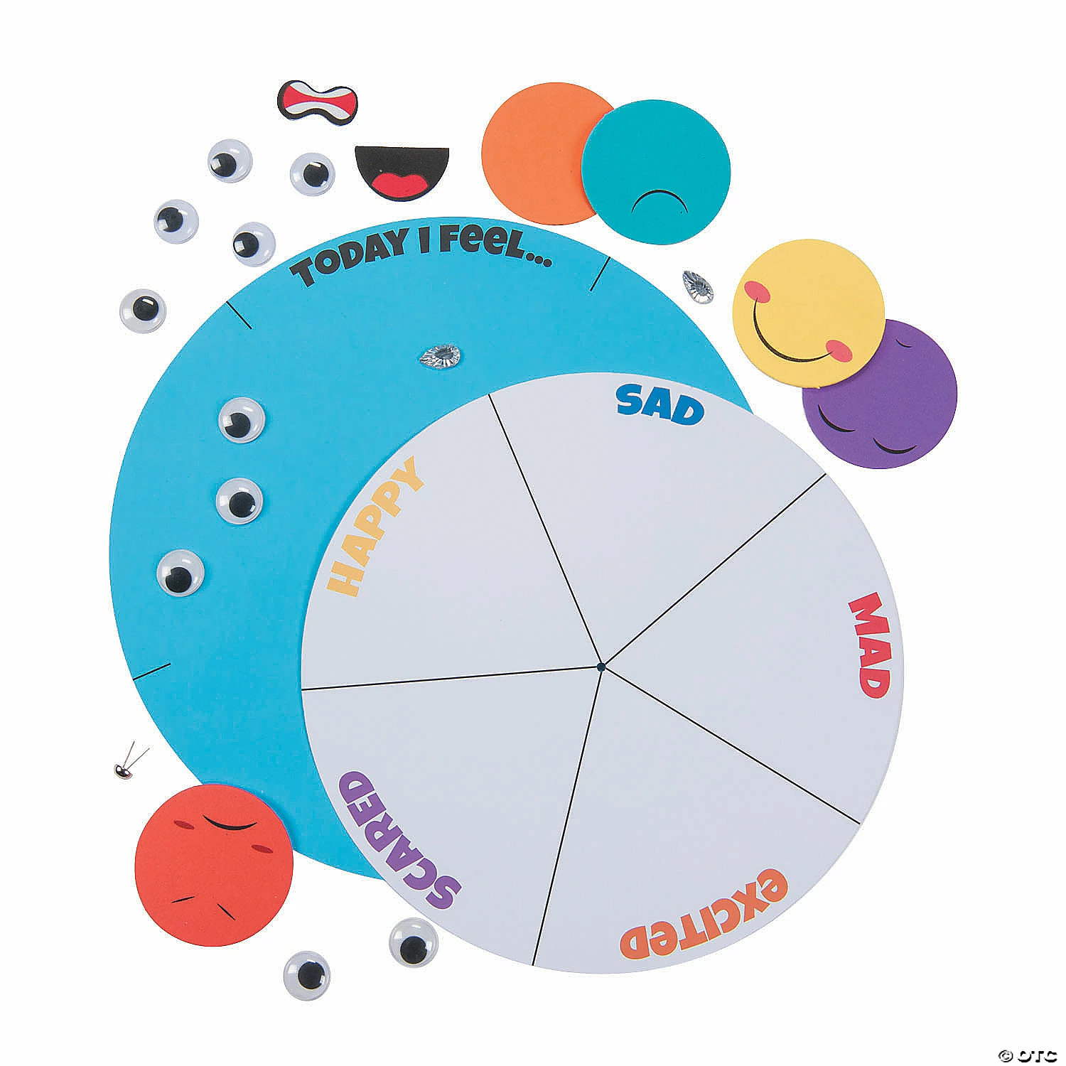 Hot Sale β Color Your Own How I Feel Wheel Craft Kit - 12 Pc. π 2 Hot Sale β Color Your Own How I Feel Wheel Craft Kit - 12 Pc. π - Image 2