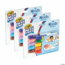 Discount π― Crayola Color Wonder Mess Free Mini Markers, Classic Colors, 10 Per Pack, 3 Packs β€οΈ