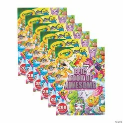 Brand new π Crayola Epic Book of Awesome 288-Page Coloring Book, Pack of 6 π