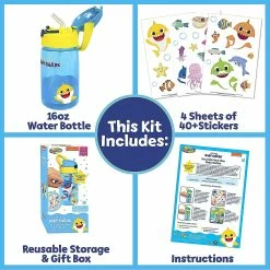 Budget 🥰 Creative Kids Baby Shark Decorate Your Own Water Bottle BPA Free Age 3+ 🧨 -Curriculum Boredom Busters Sales creative kids baby shark decorate your own water bottle bpa free age 314152668 a03NOWA