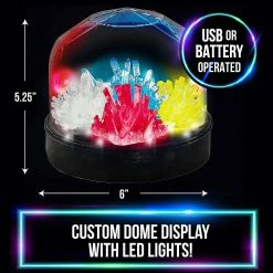 Budget 💯 Creative Kids Crystal Growing Science Kit for Kids + Light Up Display Dome 🎁 -Curriculum Boredom Busters Sales creative kids crystal growing science kit for kids light up display dome14152685 a02NOWA