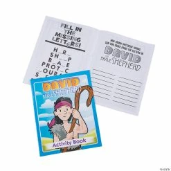 Discount 🔔 David the Brave Shepherd Activity Books - 12 Pc. ⌛