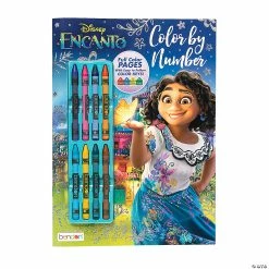 Promo π Disneyβs Encanto Color by Number Activity Book with Crayons π₯°