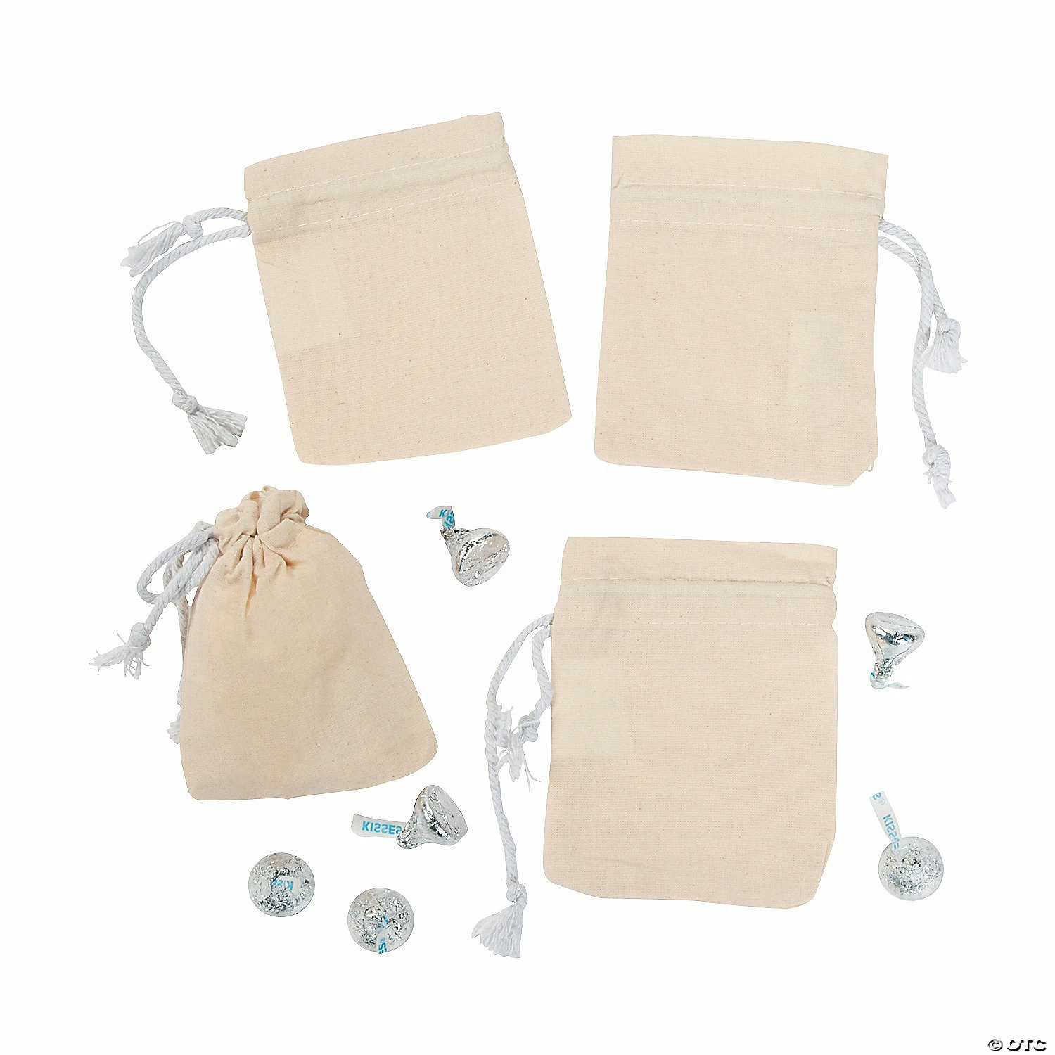 Promo π DIY Mini Canvas Drawstring Bags - 48 Pc. 𧨠2 Promo π DIY Mini Canvas Drawstring Bags - 48 Pc. 𧨠- Image 2
