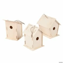 Flash Sale 🛒 DIY Unfinished Wood Birdhouses - Makes 12 🛒