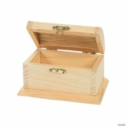 Coupon 🛒 DIY Unfinished Wood Treasure Boxes - 12 Pc. 🧨