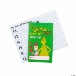 Deals 😀 Dr. Seuss™ The Grinch 🎅 Christmas Writing & Activity Journals with Stickers - 12 Pc. 🧨
