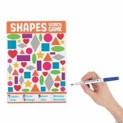 Coupon 🎁 Dry Erase Shapes Search Game - 12 Pc. 🔥 -Curriculum Boredom Busters Sales dry erase shapes search game 12 pc 13942066 a02