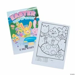 Promo 🔥 Easter Color by Number Activity Books - 24 Pc. ✨
