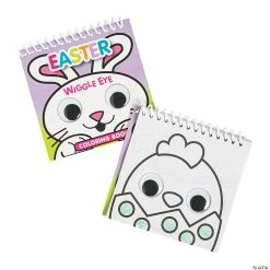 Cheapest 💯 Easter Googly Eyes Spiral Coloring Books - 12 Pc. 😉