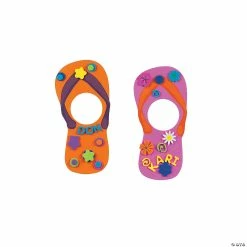 Buy 😉 Fabulous Flip Flop Picture Frame Kit - Makes 24 😀 -Curriculum Boredom Busters Sales fabulous flip flop picture frame kit makes 2457 2428 a02