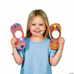 Buy 😉 Fabulous Flip Flop Picture Frame Kit - Makes 24 😀 -Curriculum Boredom Busters Sales fabulous flip flop picture frame kit makes 2457 2428 a03