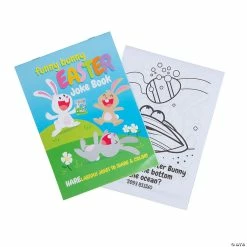 Deals 🔥 Funny Bunny Easter Joke Coloring Books - 12 Pc. 🧨