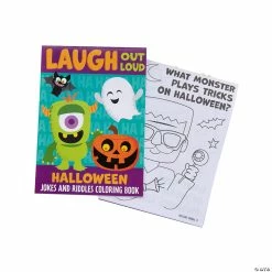 Cheap 🧨 Halloween Jokes Coloring Books - 24 Pc. 🥰