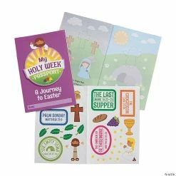 Discount 🌟 Holy Week Passport Sticker Books - 12 Pc. 🌟
