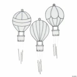 Hot Sale 🔥 Hot Air Balloon Suncatcher Wind Chimes - 12 Pc. ✨