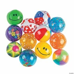 Budget 😍 Inflatable 5" Mini Beach Ball Assortment - 25 Pc. 😉
