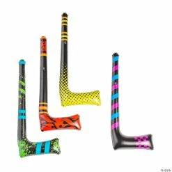New π Inflatable Hockey Sticks - 12 Pc. π