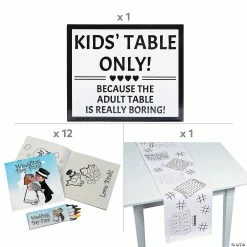 Best reviews of 🤩 Kids’ Wedding Table Kit for 12 😍 -Curriculum Boredom Busters Sales kids wedding table kit for 1214110804 a02