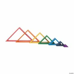 Promo 🎁 Learning Advantage™ Rainbow Architect Triangles 🌟 -Curriculum Boredom Busters Sales learning advantage rainbow architect triangles13931000 a02