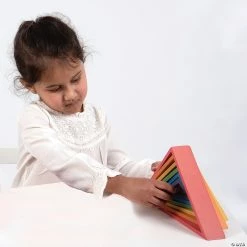 Promo 🎁 Learning Advantage™ Rainbow Architect Triangles 🌟 -Curriculum Boredom Busters Sales learning advantage rainbow architect triangles13931000 a03