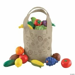 Cheap ⭐ Learning Resources New Sprouts Fresh Picked Fruits and Veggies Tote 🎁