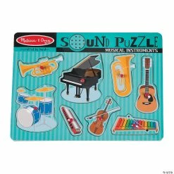 Outlet 🎉 Melissa & Doug® Instrument Sound Puzzle 🔔 5 Outlet 🎉 Melissa & Doug® Instrument Sound Puzzle 🔔 -Curriculum Boredom Busters Sales melissa and doug sup sup instrument sound puzzle13748331 a02