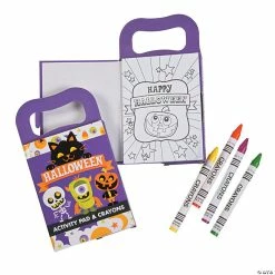 Flash Sale 🧨 Mini 💀 Halloween Activity Books with Crayons - 12 Pc. 🌟