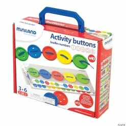 Hot Sale ⌛ Miniland Educational Activity Buttons, 57 Pieces Per Set, 2 Sets 🔥