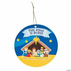 Best Pirce 🥰 Nativity Sticker Scene Ornaments - 24 Pc. 🌟