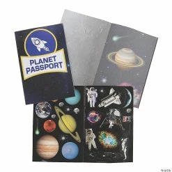 Budget ๐ Outer Space Passport Sticker Books - 12 Pc. ๐