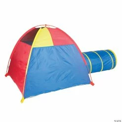 Budget 💯 Pacific Play Tents Hide Me Tent and Tunnel Combo - Blue / Red / Yellow 🎁 -Curriculum Boredom Busters Sales pacific play tents hide me tent and tunnel combo blue red yellow14112035 a03