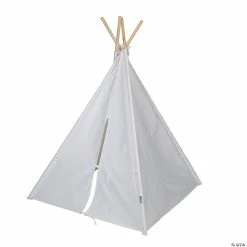 Discount 🔥 Pacific Play Tents White Teepee ✨ -Curriculum Boredom Busters Sales pacific play tents white teepee14112067 a02
