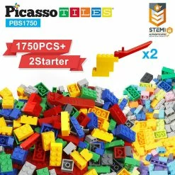Best reviews of ⌛ PicassoTiles 1750 Piece Building Brick Set PBS1750 👏