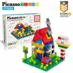 Best Pirce 🤩 PicassoTiles 259 Piece Magnetic Brick Tile and Brick Building Set 😀