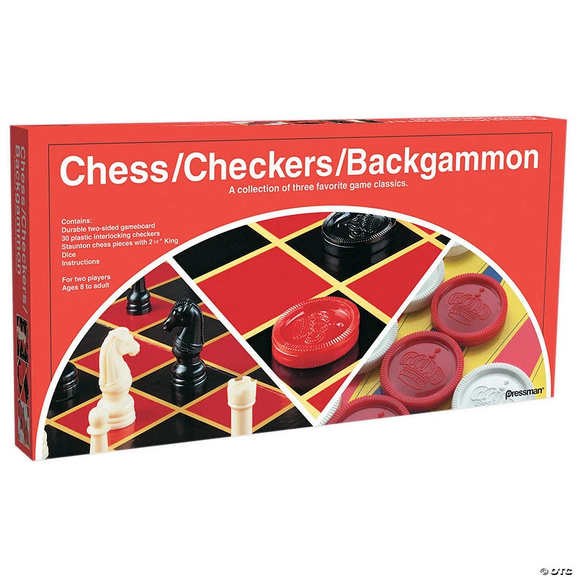 Buy 𧨠Pressman Chess, Checkers & Backgammon Board Game Sets β 1 Buy 𧨠Pressman Chess, Checkers & Backgammon Board Game Sets β
