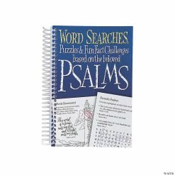 New 🔥 Psalms Word Search Puzzles & Fun Fact Challenges Spiral Book 🔔