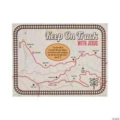 Cheap 🔔 Railroad VBS Map Handout Sheets - 24 Pc. 🔥
