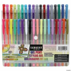Outlet 💯 Sargent Art Gel Pens, Assorted Colors, 36 Per Pack 🤩