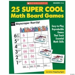 New ✔️ Scholastic 25 Super Cool Math Board Games 😉