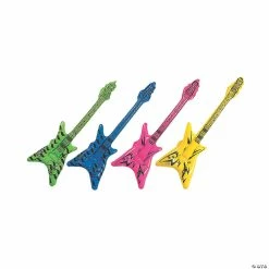 Cheap 👍 Small Inflatable V Guitars - 12 Pc. ⌛