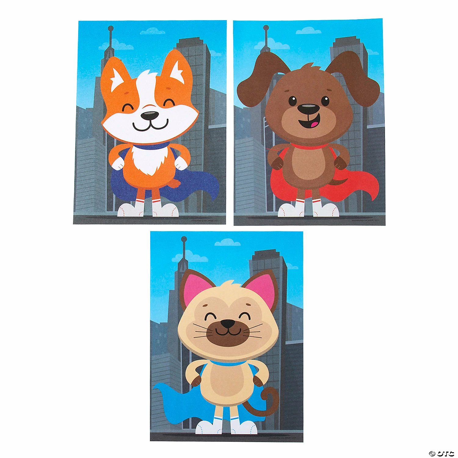 Top 10 β Superhero Animals Sticker Scenes - 12 Pc. π 2 Top 10 β Superhero Animals Sticker Scenes - 12 Pc. π - Image 2