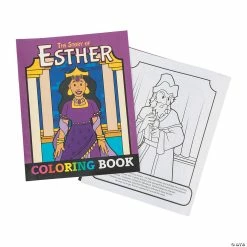 Discount 🌟 The Story of Esther Coloring Books - 12 Pc. 😀
