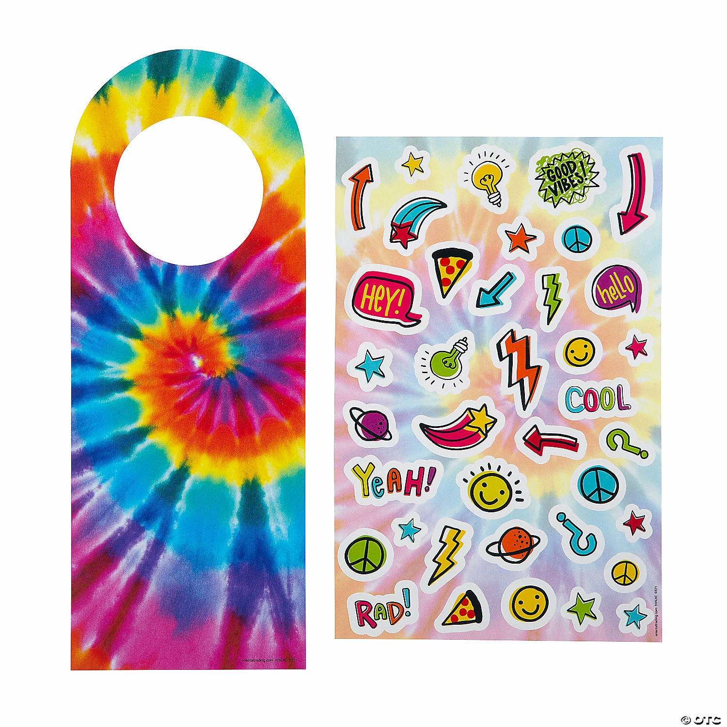 Best Pirce π₯° Tie-Dye Doorknob Hanger Sticker Scenes - 12 Pc. π 2 Best Pirce π₯° Tie-Dye Doorknob Hanger Sticker Scenes - 12 Pc. π - Image 2